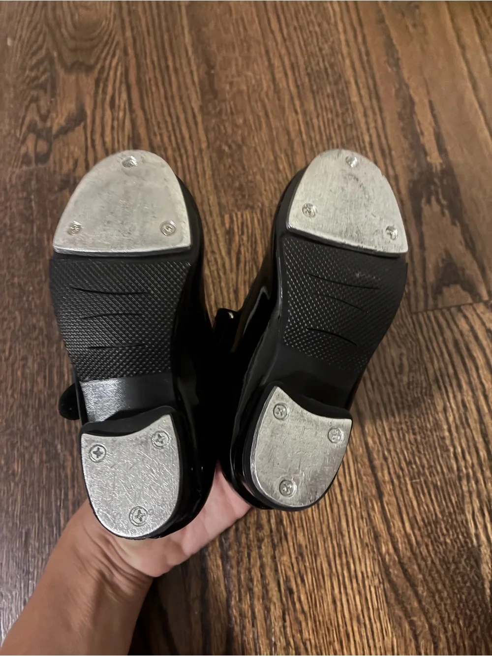 Toddler Girls Size 8 Black Tap Shoes